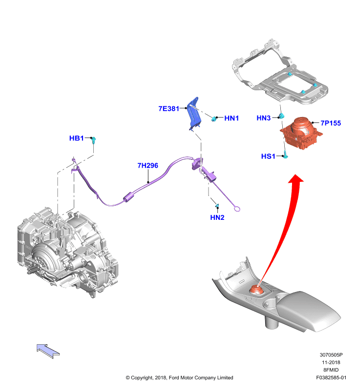Перекл.пер.-Автомат.кор.пер., 8 Speed Mid Range Auto Trans