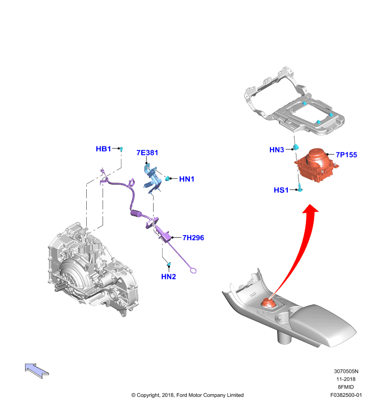 Перекл.пер.-Автомат.кор.пер., 8 Speed Mid Range Auto Trans