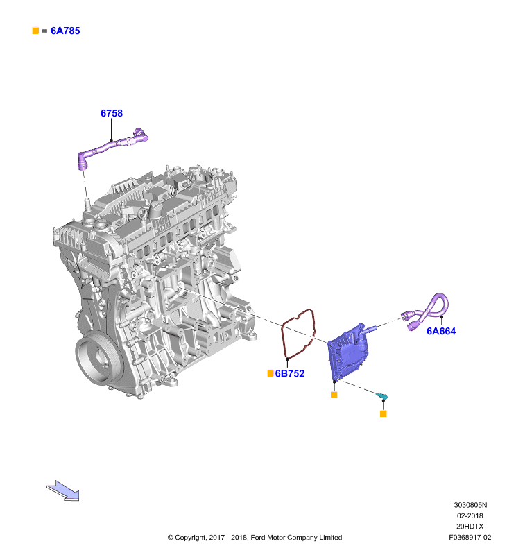 Сист.пониж.токс.выхл.-картер, 2.0 DOHC 16В с турбокомпрессором