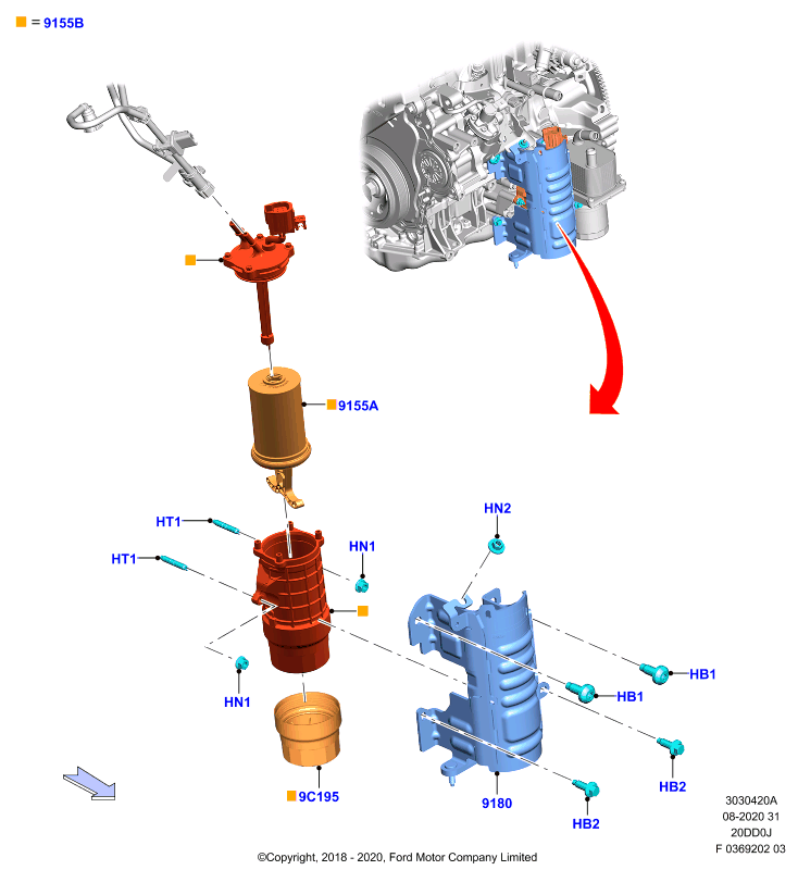 Топливный фильтр, 2.0L Panther Diesel