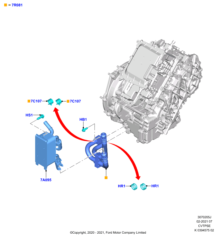 Системы охлаждения коробки передач, CVT Auto Trans Powersplit