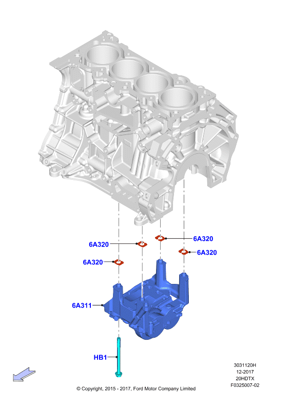 Валы и привод сист.уравновешивания, 2.0 DOHC 16В с турбокомпрессором