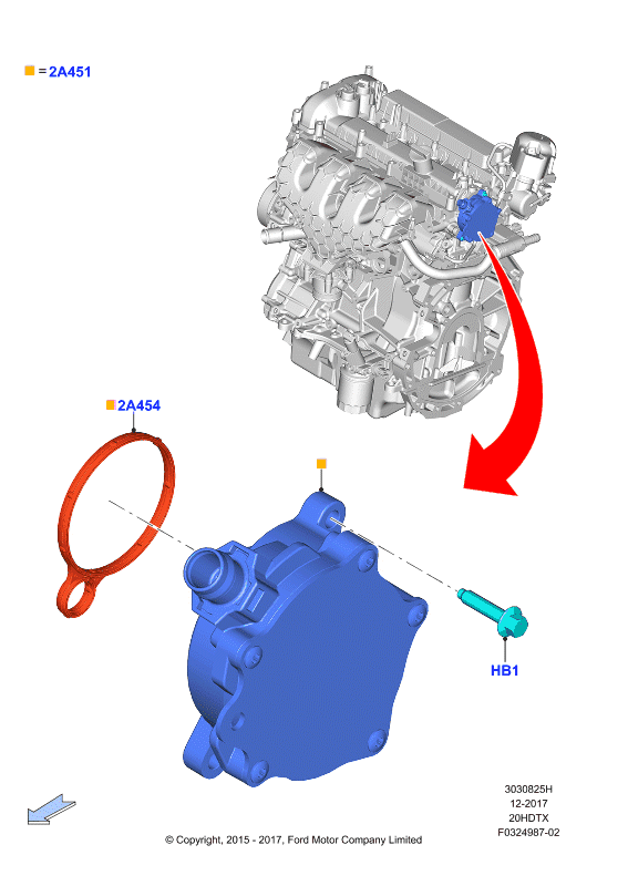Вакуумное управл. и впуск воздуха, 2.0 DOHC 16В с турбокомпрессором