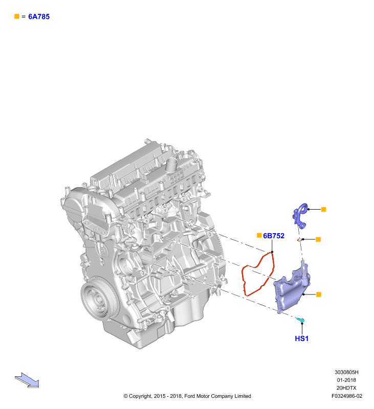 Сист.пониж.токс.выхл.-картер, 2.0 DOHC 16В с турбокомпрессором
