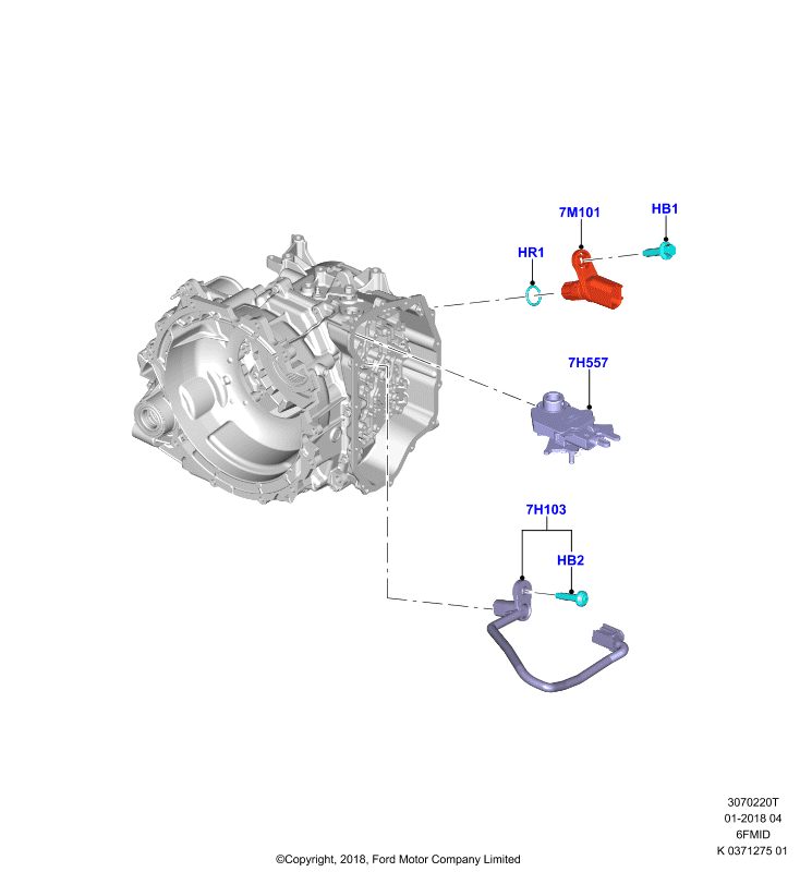 Модули и датчики коробки передач, 6F 6 Speed Mid Range Auto