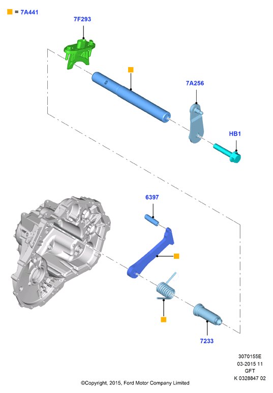 Механизмы управл. коробки передач, 6 Speed Auto GFT PS195