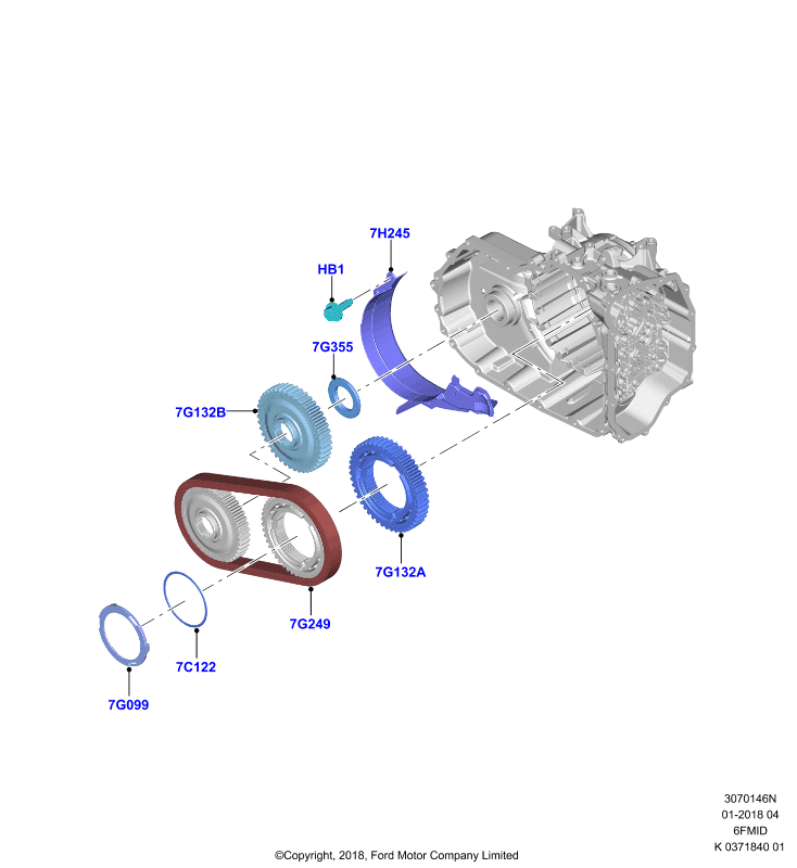 Цепной привод, 6F 6 Speed Mid Range Auto
