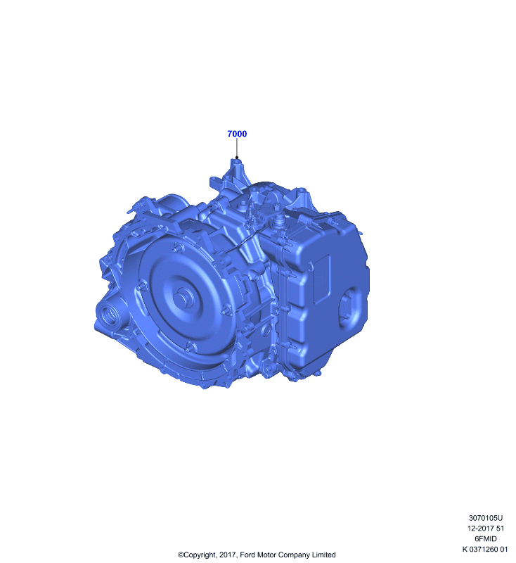 АКПП в сборе и привод спидометра, 6F 6 Speed Mid Range Auto