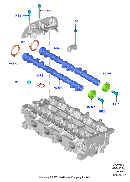 Распределительный Вал, Zetec-S 1.25 DOHC EFI