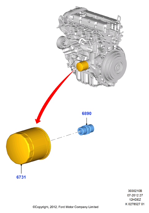 Масляный радиатор и фильтр, Zetec-S 1.25 DOHC EFI