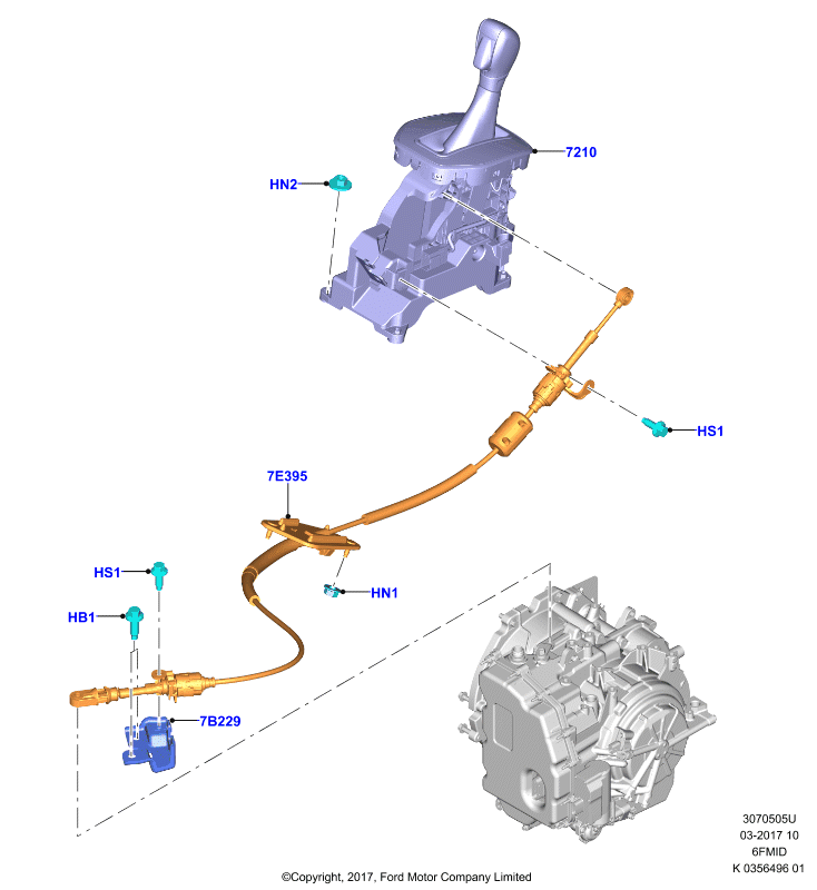 Перекл.пер.-Автомат.кор.пер., 6F 6 Speed Mid Range Auto