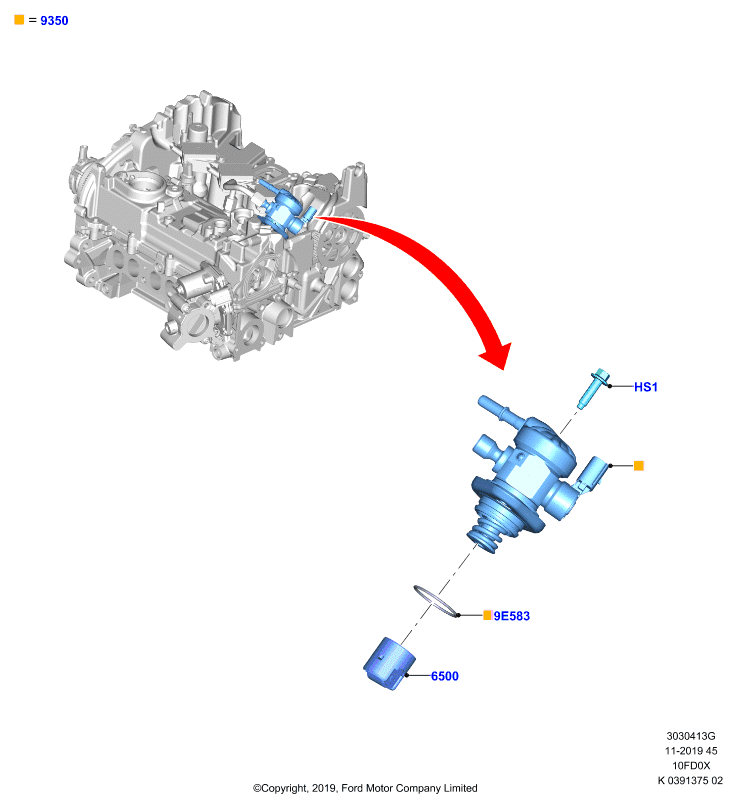 ТНВД, установл. на двигат., 1.0L 3 CYL Fox             (10FD0X)