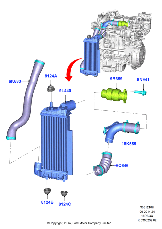 Пром.теплообм/воздуховоды и шланги, 1.6 SOHC Diesel