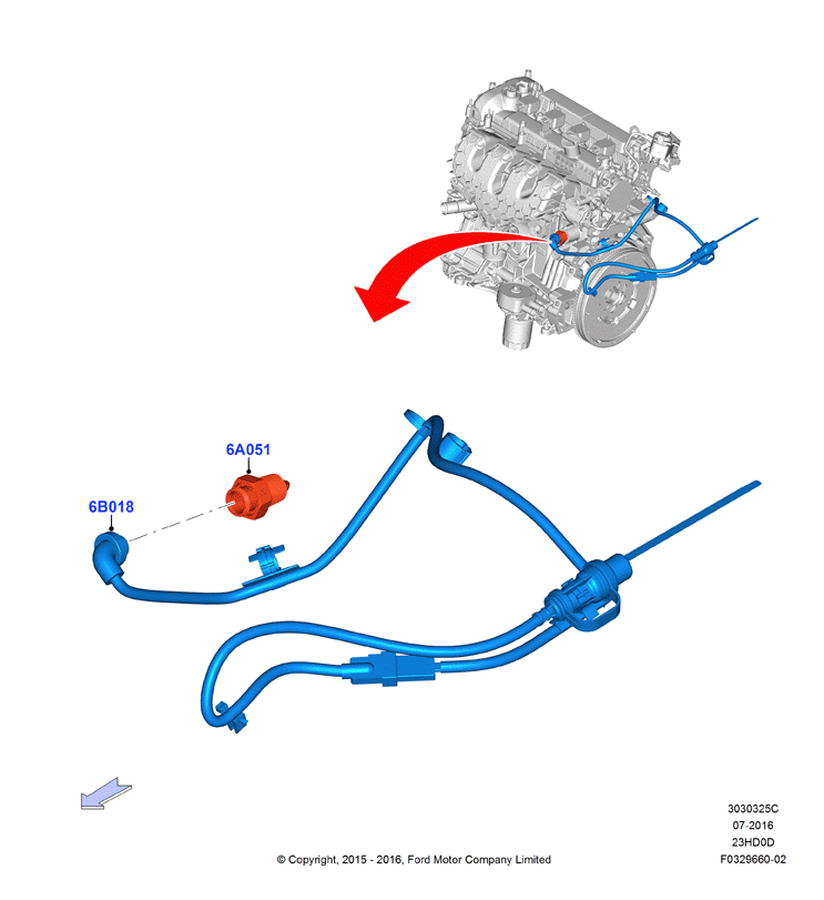Подогреватель двигателя, 2.3L TiVCT Turbo         (23HD0D_C)