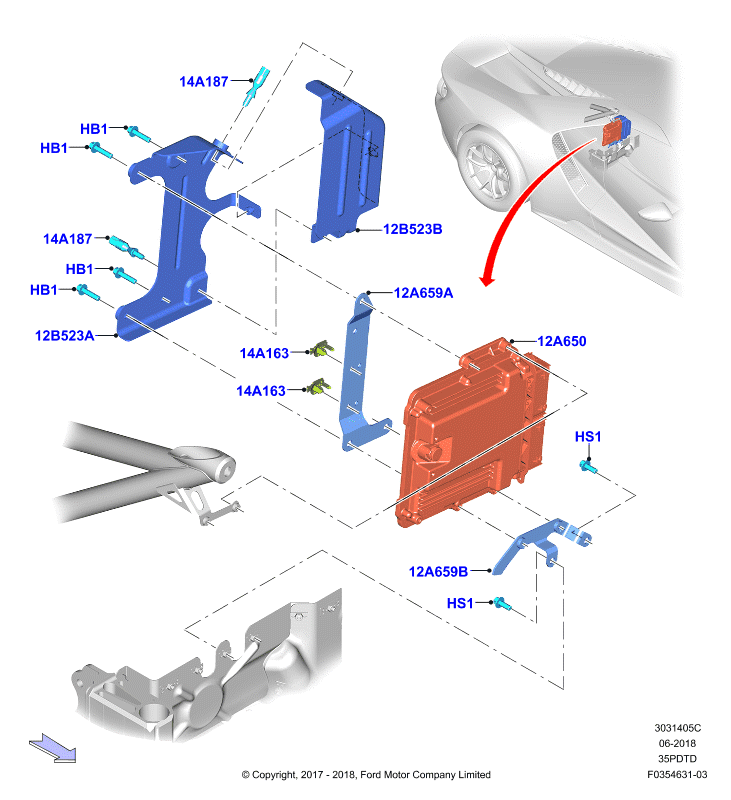 Модули и датчики двигателя, 3.5L DOHC Turbo