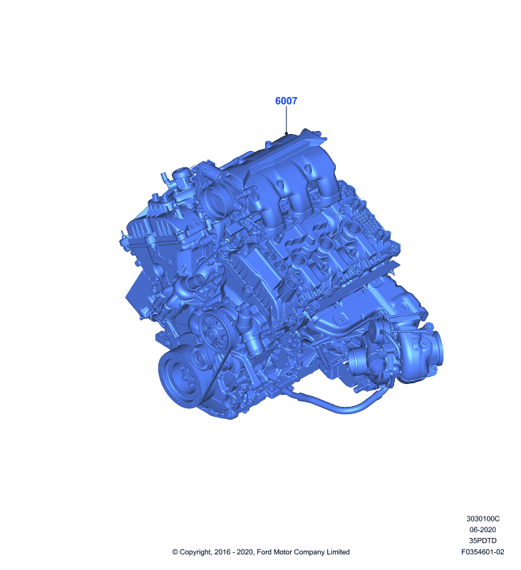 Полностью укомплектованн. двигатель, 3.5L DOHC Turbo