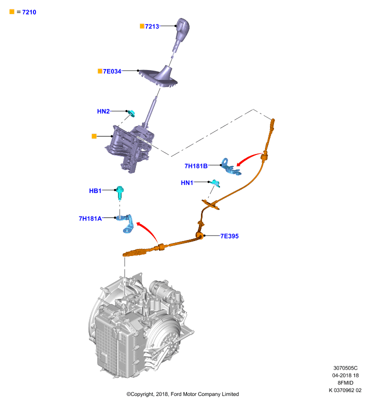 Перекл.пер.-Автомат.кор.пер., 8 Speed Mid Range Auto Trans