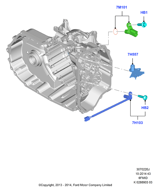Модули и датчики коробки передач, 6F 6 Speed Mid Range Auto