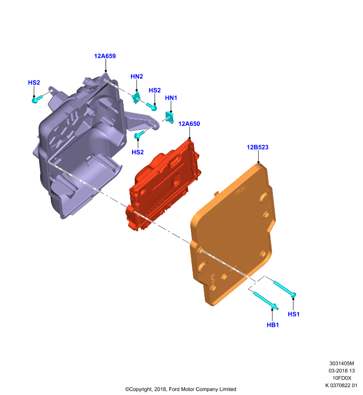 Модули и датчики двигателя, 1.0L 3 CYL Fox (10FD0X)