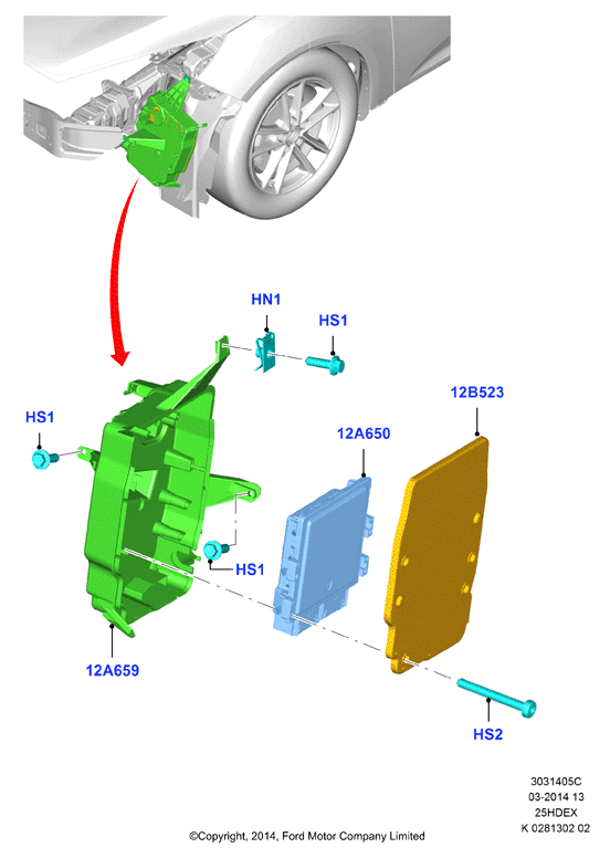 Модули и датчики двигателя, 2.5L I4 16v DOHC EFI