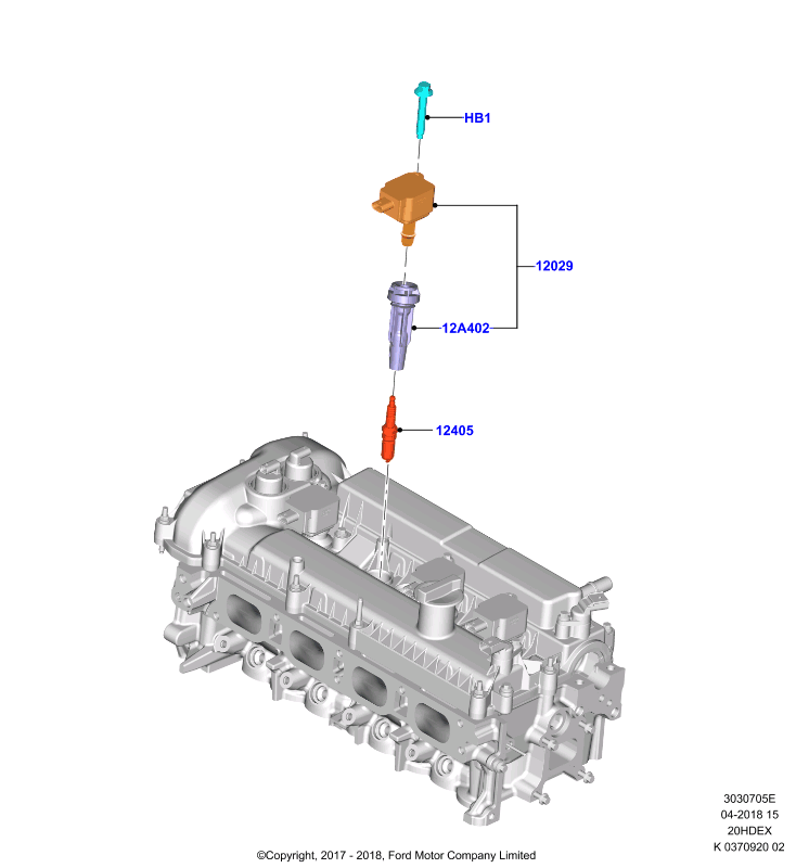 Катушка заж.и провода/свечи заж., 2.0L 16V DOHC EFI