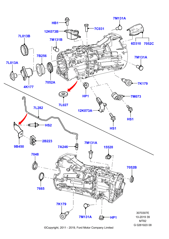 Внеш.эл-ты мех.кор.пер., 6 Speed Manual Transmission