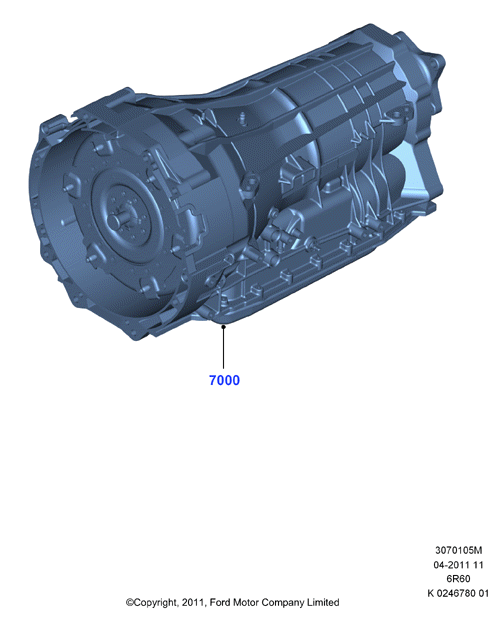 Коробка передач и привод спидометра, 6 Speed Auto Transmission