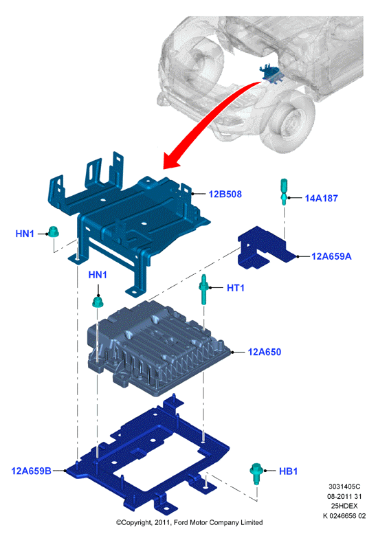 Модули и датчики двигателя, 2.5L I4 16v DOHC EFI