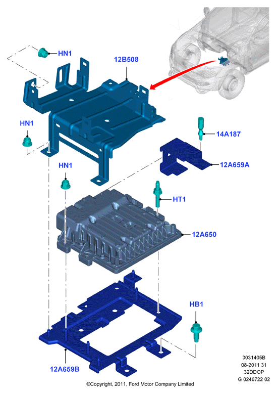 Модули и датчики двигателя, 3.2 Duratorq Diesel