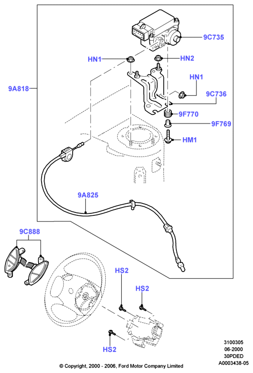 Круиз-контроль, 3.0 V6 DOHC 24v Duratec