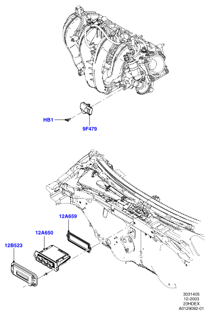 Модули и датчики двигателя, 2.3L I4 16v DOHC EFI