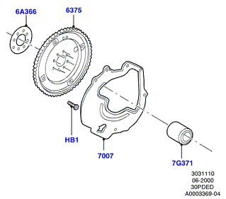 Маховик, 3.0 V6 DOHC 24v Duratec
