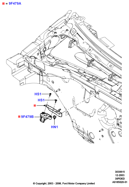Сист.пониж.токс.выхл.-клап./шланги, 3.0 V6 DOHC 24v Duratec