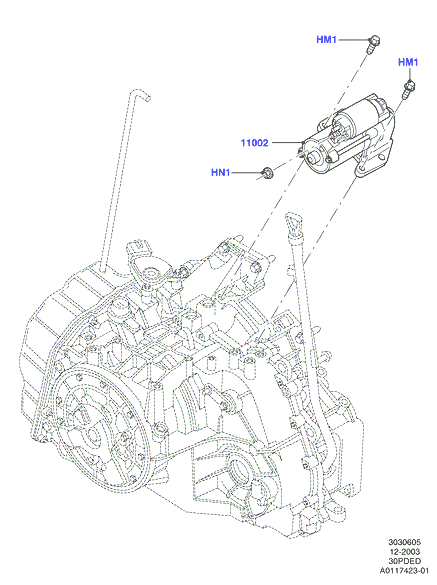 Опоры стартера, 3.0 V6 DOHC 24v Duratec