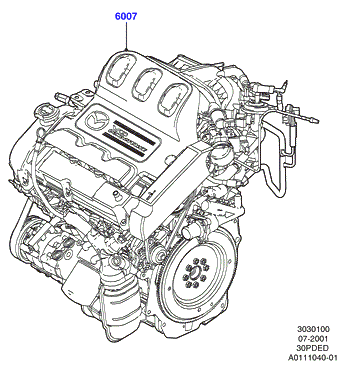 Полностью укомплектованн. двигатель, 3.0 V6 DOHC 24v Duratec
