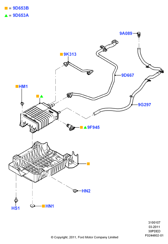 Система улавливания паров топлива, 3.0 V6 DOHC 24v Duratec