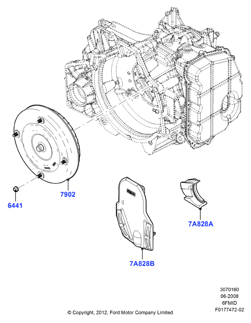 Схема установки 9L8Z 7902-A