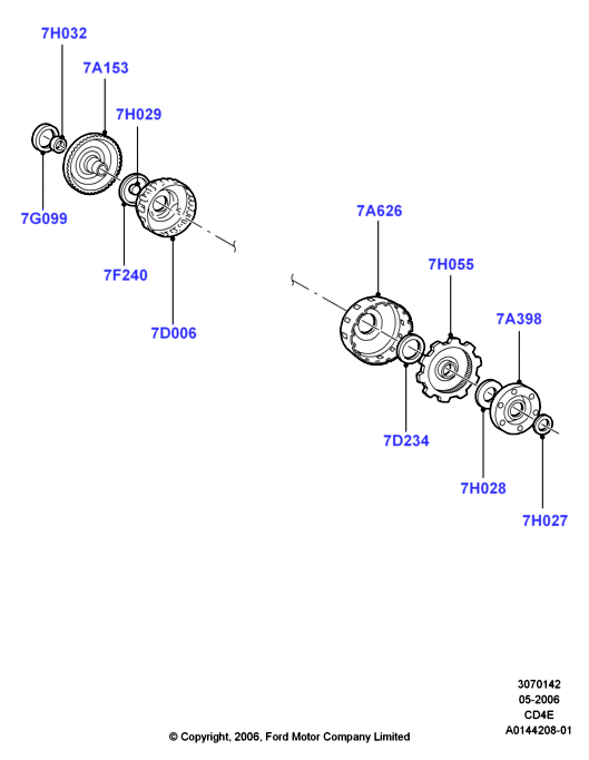Ступени планетарной передачи, CD4E