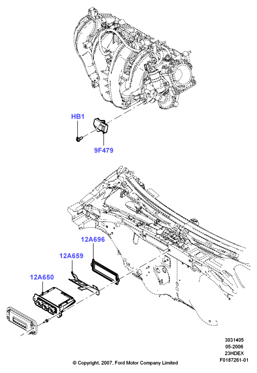 Модули и датчики двигателя, 2.3L I4 16v DOHC EFI