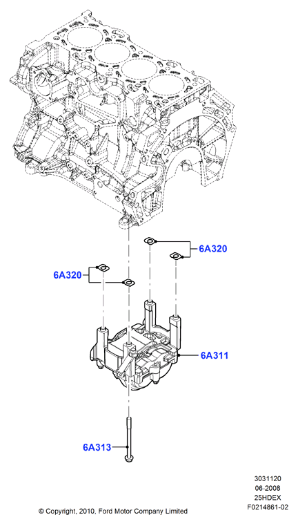 Валы и привод сист.уравновешивания, 2.5L I4 16v DOHC EFI