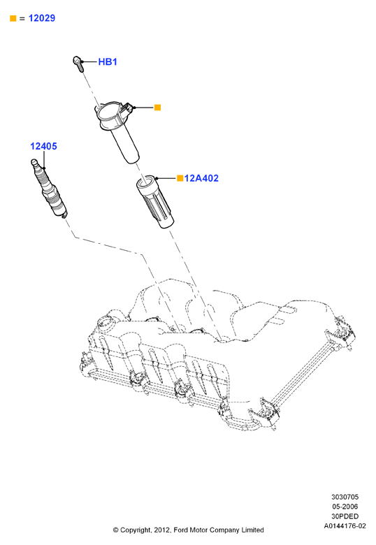 Катушка заж.и провода/свечи заж., 3.0 V6 DOHC 24v Duratec