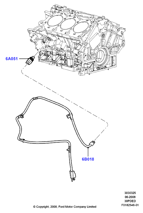 Подогреватель двигателя, 3.0 V6 DOHC 24v Duratec
