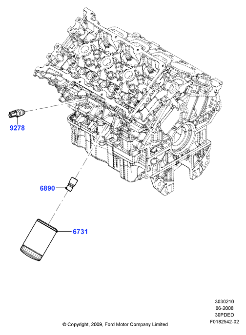 Масляный радиатор и фильтр, 3.0 V6 DOHC 24v Duratec
