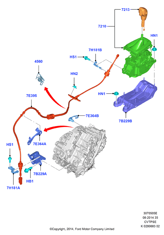 Перекл.пер.-Автомат.кор.пер., CVT Auto Trans Powersplit