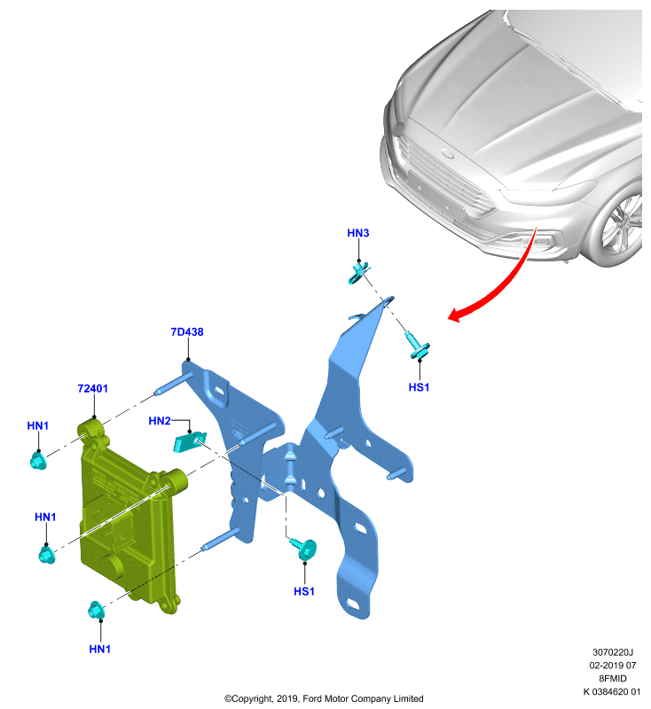 Модули и датчики коробки передач, 8 Speed Mid Range Auto Trans