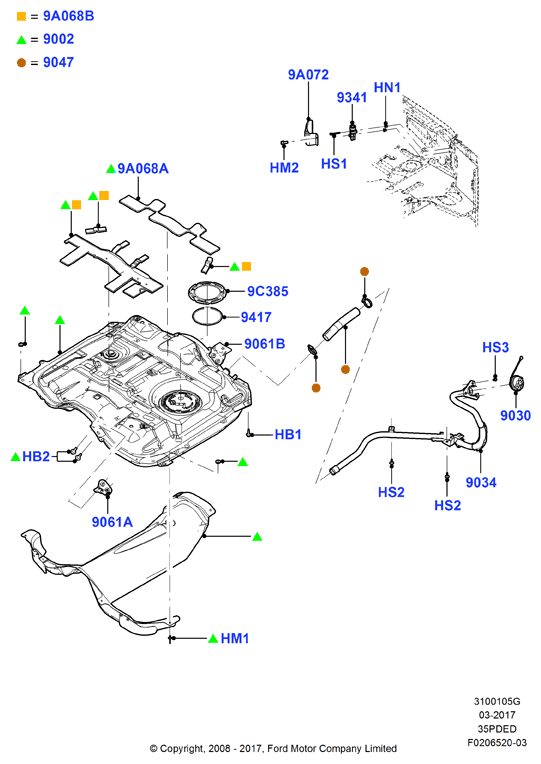 Топл. бак и сопутствующие эле., 3.5L DOHC VCT