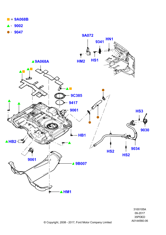 Топл. бак и сопутствующие эле., 3.5L DOHC VCT