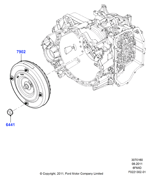 Гидротрансформатор, 6F 6 Speed Mid Range Auto