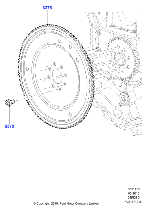 Маховик, 3.5L DOHC VCT