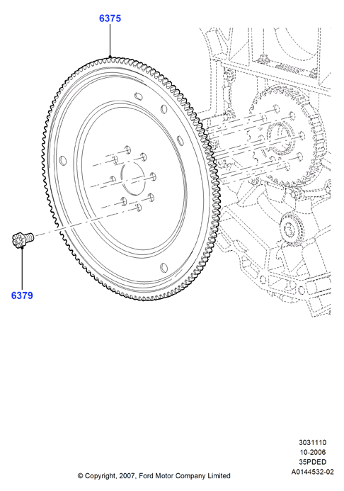 Маховик, 3.5L DOHC VCT